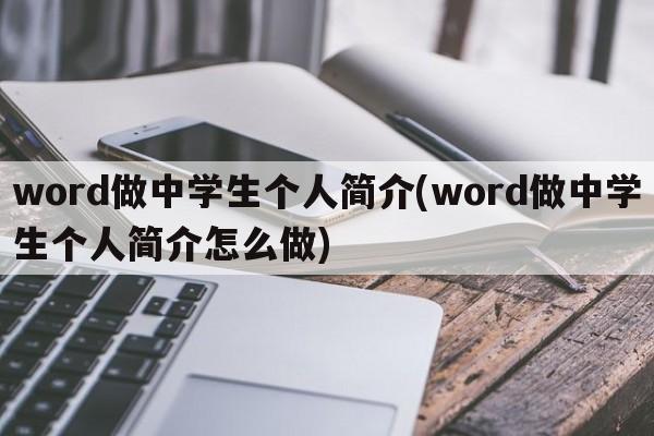 word做中学生个人简介(word做中学生个人简介怎么做)